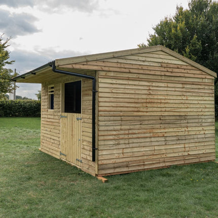 12ft x 12ft Mobile Animal Field Shelter With Overhang and Guttering V.3