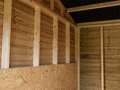 18ft x 12ft Field Shelter with Storage/Tack Feed Room V.4