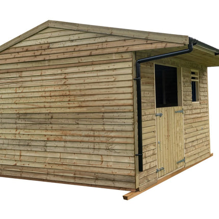 12ft x 12ft Mobile Animal Field Shelter With Overhang and Guttering V.3