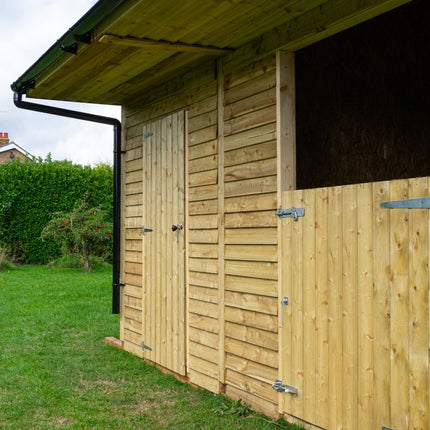 18ft x 12ft Field Shelter with Storage/Tack Feed Room V.4