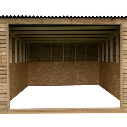 12ft x 12ft Open Front Mobile Animal Field Shelter V.2