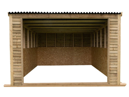 12ft x 12ft Open Front Mobile Animal Field Shelter V.2