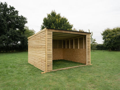12ft x 12ft Open Front Mobile Animal Field Shelter V.2