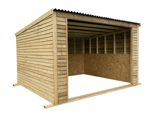 12ft x 12ft Open Front Mobile Animal Field Shelter V.2