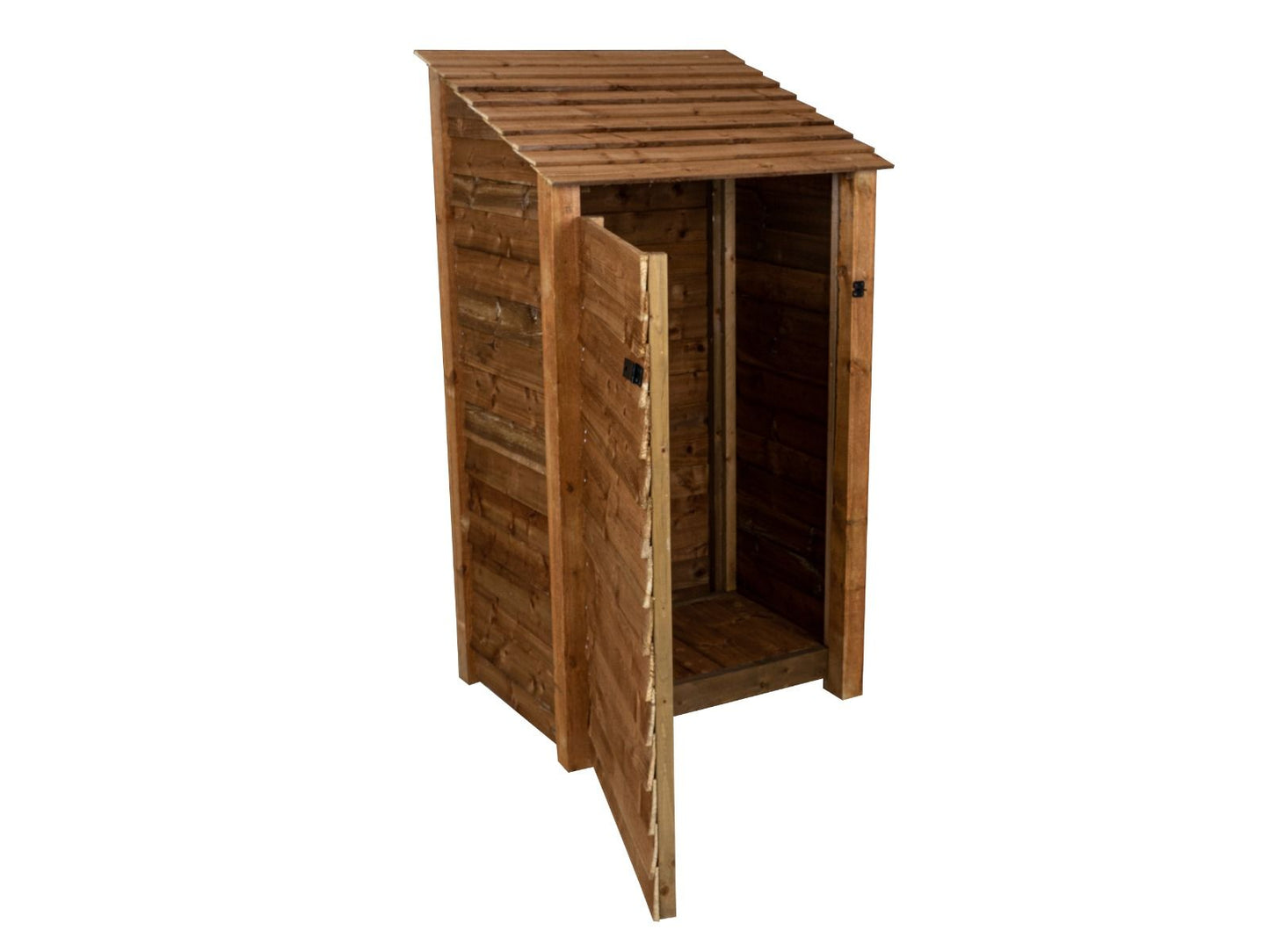 Wooden Garden Tool Storage W-99cm, H-126cm or 180cm, D-88cm - Brown Finish