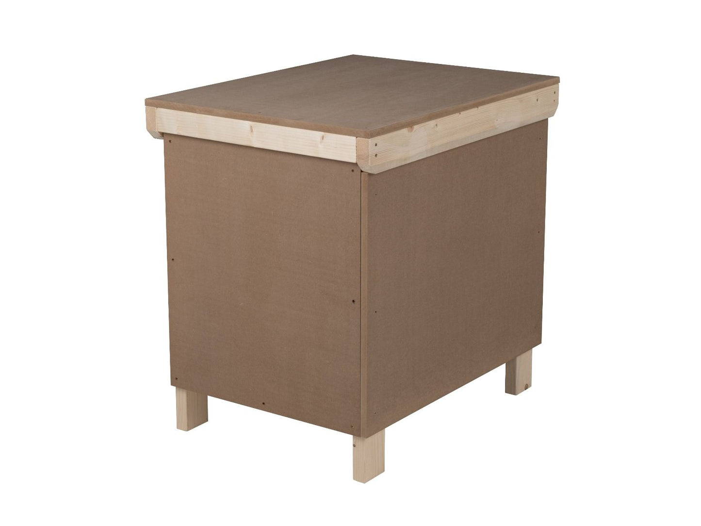 Wooden MDF Top Workbench With Lockable Cupboard (V.9) with double shelf