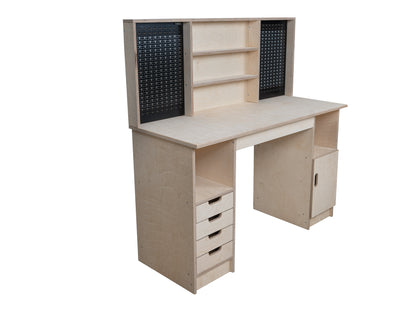 Multi-purpose wooden workbench, storage cabinet Olympus-1