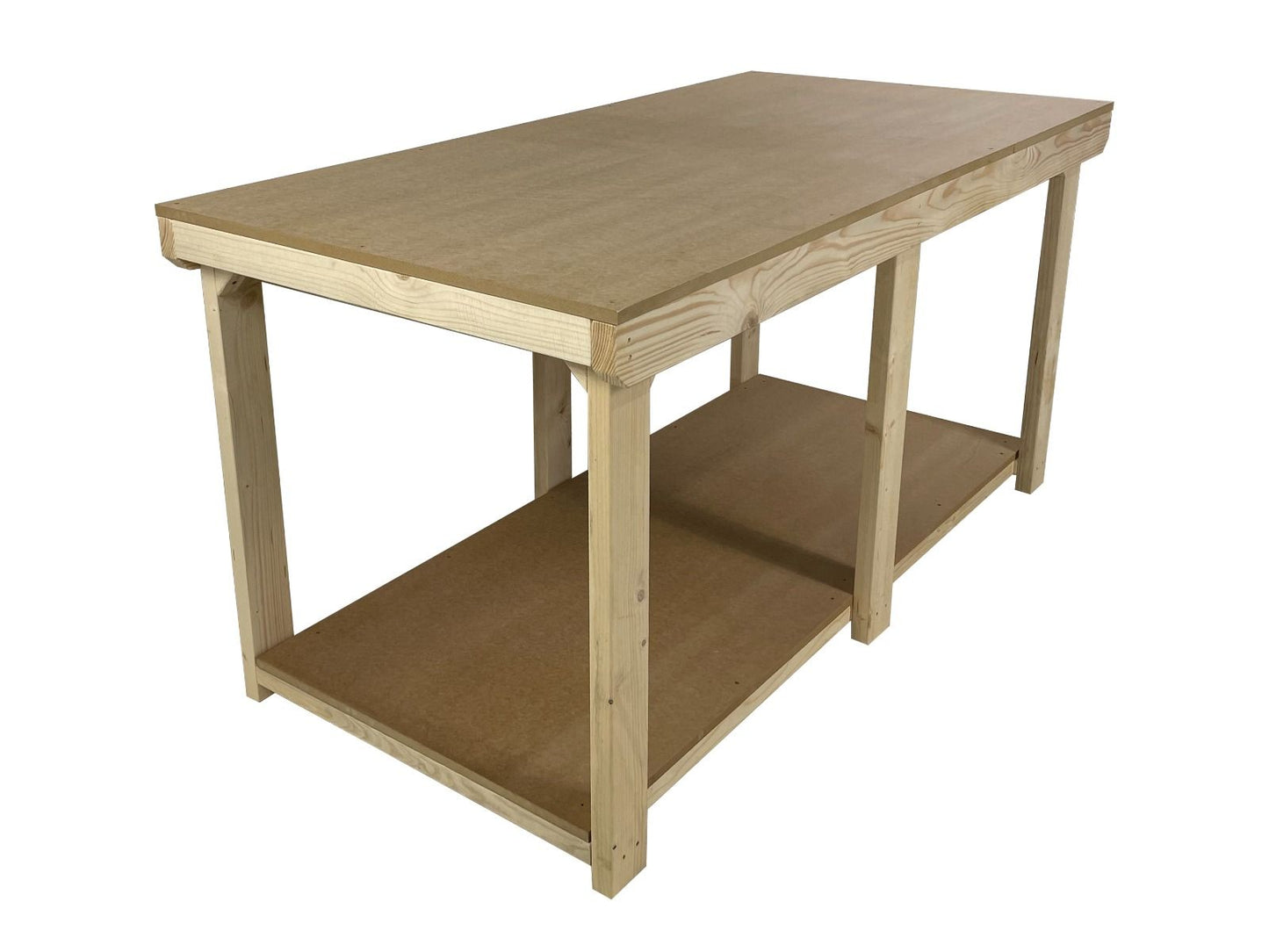 Wooden Workbench MDF Top Depth-4ft