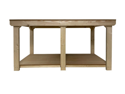Wooden Workbench MDF Top Depth-3ft
